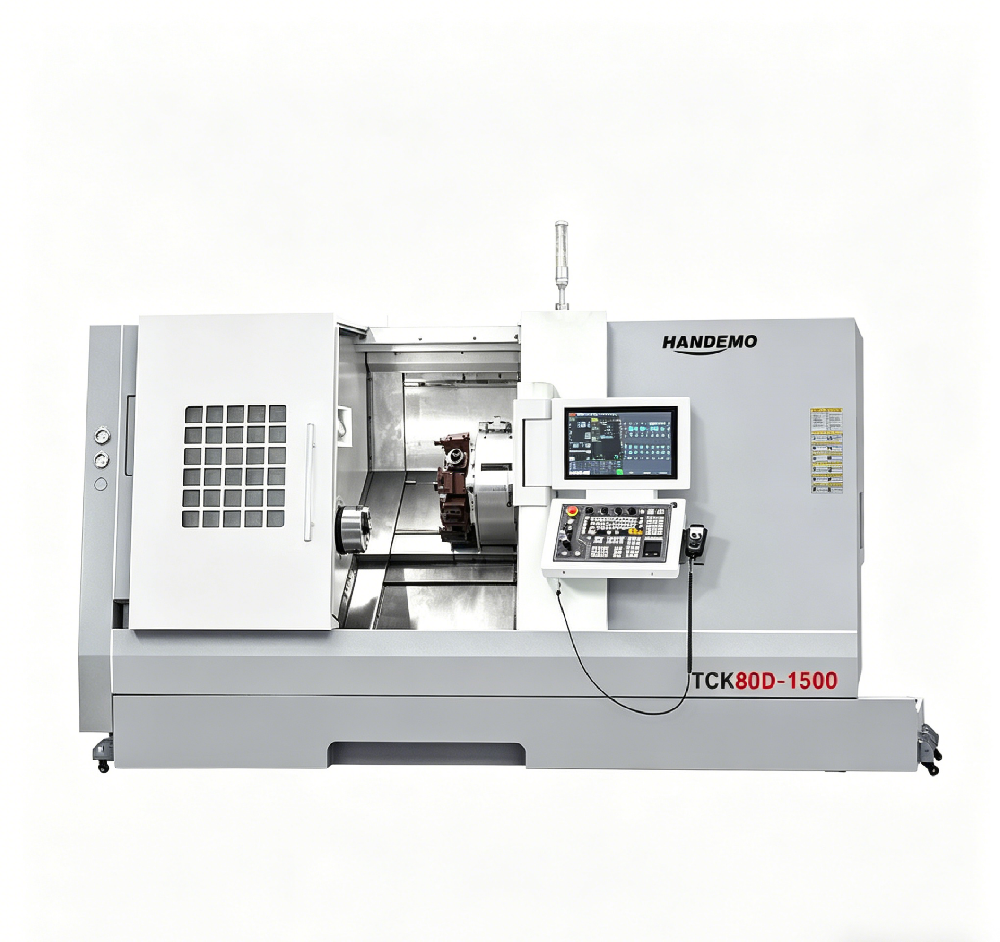 Máy tiện CNC giường nghiêng hạng nặng TCK80D-1500