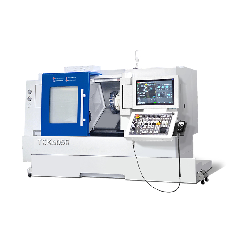 Máy tiện CNC giường nghiêng TCK6050 | Giải pháp tiện Handemo